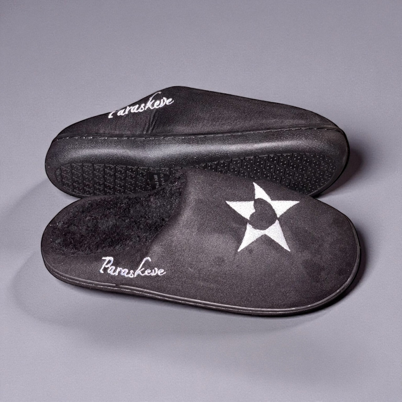 Paraskeve Slippers - Black and White